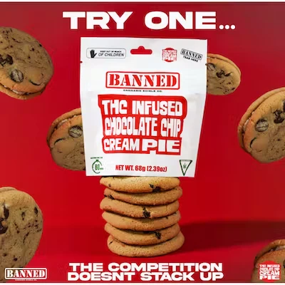 Banned - CHOCOLATE CHIP CREAMPIE 200MG Main Image