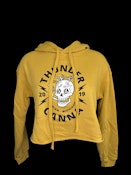 SMALL CROPPED MUSTARD TC HOODIE