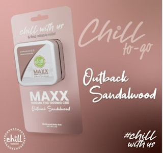 Chill - MAXX OUTBACK SANDALWOOD - ON THE GO CBD: 75MG THC: 75MG