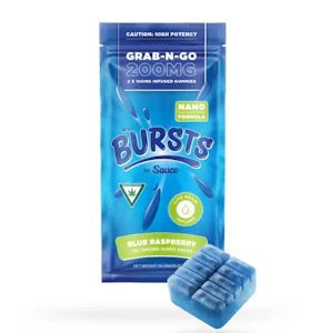 Sauce - GRAB-N-GO BLUE RASPBERRY RESIN GUMMIES - 200MG