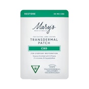 RESTORE TRANSDERMAL CBD PATCH (20MG CBD)