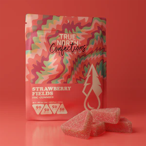 True north - STRAWBERRY FIELDS GUMMIES (50MGX4) 200MG