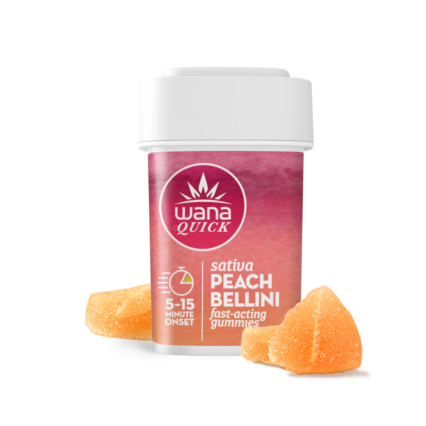 Wana - PEACH BELLINI QUICK GUMMIES - 200MG Main Image