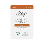 FOCUS TRANSDERMAL PATCH (20MG CBG)