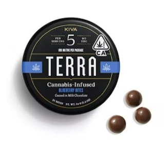 Kiva - BLUEBERRY TERRA BITES 100MG